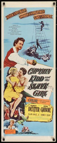 4c574 CAPTAIN KIDD & THE SLAVE GIRL insert '54 pirates, sails unfurled, love untamed!
