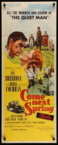 4c590 COME NEXT SPRING insert '56 Ann Sheridan & Steve Cochran in the warmest happiest picture!