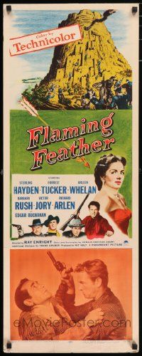 4c641 FLAMING FEATHER insert '52 Sterling Hayden, Forrest Tucker, Arleen Whelan!
