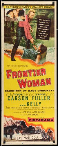 4c650 FRONTIER WOMAN insert '56 Daughter of Davy Crockett, Cindy Carson, Rance Howard!