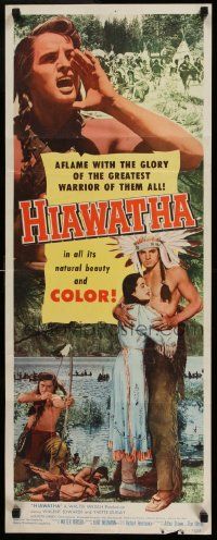 4c680 HIAWATHA insert '53 Vince Edwards as greatest Native American Indian warrior of them all!