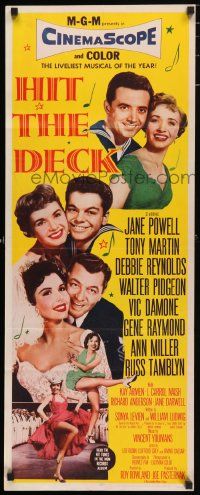 4c683 HIT THE DECK insert '55 Debbie Reynolds, Jane Powell, Tony Martin, Pidgeon, Ann Miller!