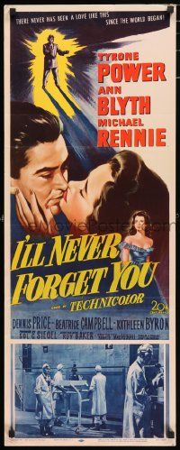 4c695 I'LL NEVER FORGET YOU insert '51 Tyrone Power travels back in time to meet Ann Blyth!
