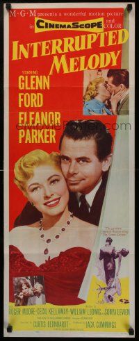 4c702 INTERRUPTED MELODY insert '55 Glenn Ford, Eleanor Parker as opera singer Marjorie Lawrence!