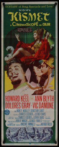 4c713 KISMET insert '56 Howard Keel, Ann Blyth, ecstasy of song, spectacle & love!