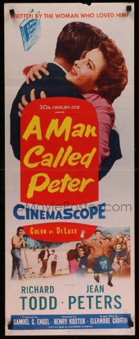 4c743 MAN CALLED PETER insert '55 Richard Todd & Jean Peters make your heart sing with joy!
