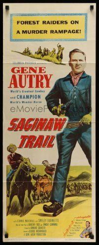 4c844 SAGINAW TRAIL insert '53 World's Greatest Cowboy Gene Autry & his Wonder Horse Champion!