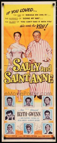 4c845 SALLY & SAINT ANNE insert '52 Ann Blyth, Edmund Gwenn, Frances Bavier!