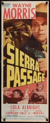 4c871 SIERRA PASSAGE insert '50 great image of cowboy Wayne Morris & sexy Lola Albright!