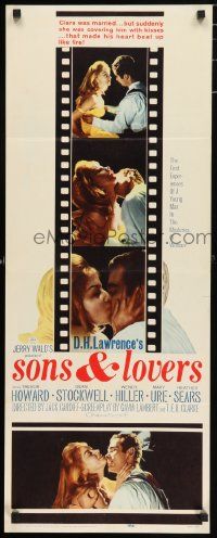 4c890 SONS & LOVERS insert '60 from D.H. Lawrence's novel, Dean Stockwell & sexy Mary Ure!
