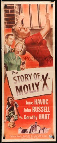 4c912 STORY OF MOLLY X insert '49 bad girl June Havoc ends up in woman's prison!