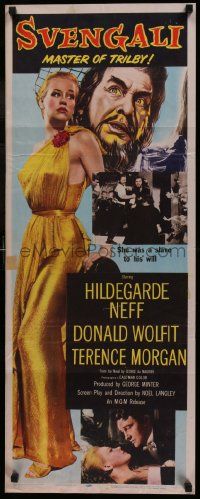 4c927 SVENGALI insert '55 sexy Hildegarde Neff was a slave to the will of crazy Donald Wolfit!