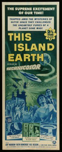 4c941 THIS ISLAND EARTH insert R64 they challenged unearthly furies of a planet gone mad!