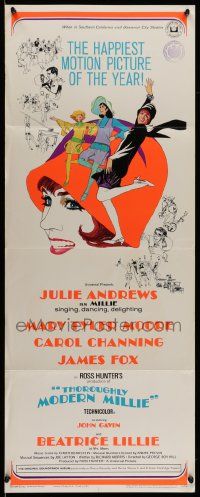 4c942 THOROUGHLY MODERN MILLIE insert '67 art of singing & dancing Julie Andrews by Bob Peak!