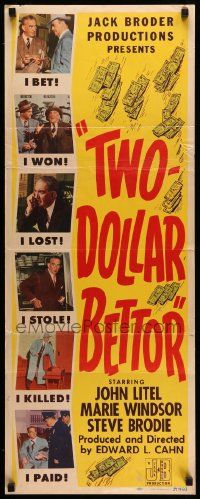 4c962 TWO-DOLLAR BETTOR insert '51 Marie Windsor cost John Litel a lot more than she was worth!