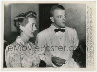 4d231 BETTE DAVIS 8.25x11.25 news photo '43 w/ husband Farnsworth in 1941, 2 years before death!