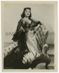 4d268 DONNA REED 8x10.25 still '50s great full-length portrait wearing sexy lace nightgown!