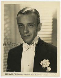 4d295 FRED ASTAIRE 8x10.25 still '34 head & shoulders portrait in tuxedo from Flying Down to Rio!