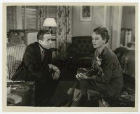4d092 MALTESE FALCON 8x10 still '41 close up of Humphrey Bogart as Sam Spade with Mary Astor!