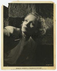 4d407 MARLENE DIETRICH 8x10 still '35 great head & shoulders close up in the shadows!