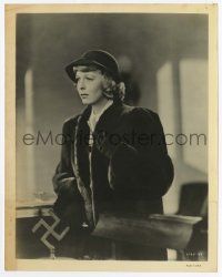 4d105 MORTAL STORM 8x10.25 still '40 portrait of worried Margaret Sullavan standing by swastika!