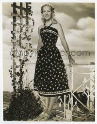 4d436 PENNY EDWARDS 7.5x9.5 still '50s full-length portrait of the blonde star in pretty dress!