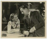 4d120 PETRIFIED FOREST 8x10 still '36 great c/u of Leslie Howard smiling at pretty Bette Davis!