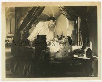 4d133 ROMEO & JULIET 8x10 still '36 Leslie Howard takes Norma Shearer from her canopy bed!