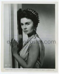 4d339 JEAN SIMMONS 8x10 still '61 close up as the sexy slave girl Varinia from Spartacus!