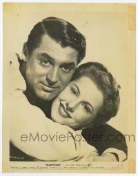 4d166 SUSPICION 8x10.25 still '41 great romantic c/u of Joan Fontaine & Cary Grant, Hitchcock!