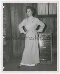 4d475 SUSAN HAYWARD wardrobe test deluxe 8x10 still '59 blinking from the light in Woman Obsessed!