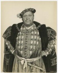 4d247 CHARLES LAUGHTON deluxe 7.25x9.5 still '53 reprising his role as Henry VIII in Young Bess!