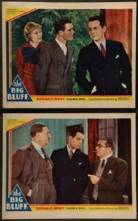 4f876 BIG BLUFF 2 LCs '33 Reginald Denny acts and directs, Claudia Dell, Jed Prouty!