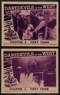 4f900 DAREDEVILS OF THE WEST 2 chapter 5 LCs '43 Rocky Lane, Republic serial, Fiery Tomb!