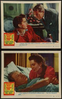 4f909 EDWARD MY SON 2 LCs '49 wonderful images of Spencer Tracy & Deborah Kerr!