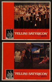 4f912 FELLINI SATYRICON 2 LCs '70 Federico's Italian cult classic, Rome before Christ!