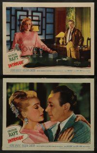 4f940 INTRIGUE 2 LCs '47 George Raft in the Shanghai underworld with 2 dangerous women!