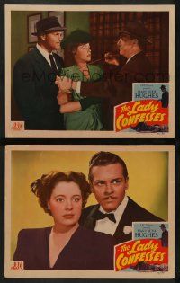 4f955 LADY CONFESSES 2 LCs '45 Mary Beth Hughes is on the trail of a lady killer, Edmund MacDonald!