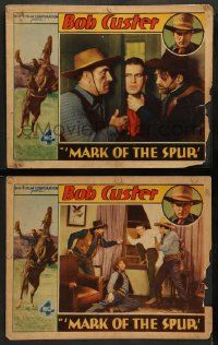4f959 MARK OF THE SPUR 2 LCs '32 Bob Custer, Lillian Rich, Franklyn Farnum, George Chesebro!