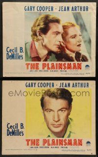 4f965 PLAINSMAN 2 LCs R46 great close up of Gary Cooper & Jean Arthur, Cecil B. DeMille