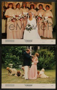 4f652 WEDDING 5 color 11x14 stills '78 Robert Altman, Mia Farrow, Gerladine Chaplin, Carol Burnett