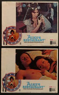 4f016 ALICE'S RESTAURANT 8 LCs '69 Arlo Guthrie, Quinn, musical comedy directed by Arthur Penn!