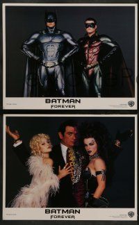 4f042 BATMAN FOREVER 8 LCs '95 Kilmer, Kidman, O'Donnell, Tommy Lee Jones, Carrey, top cast