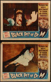 4f064 BLACK PIT OF DR. M 8 LCs '61 plunges you into a new concept of terror and sudden shocks!
