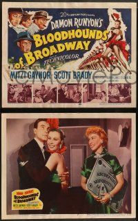 4f067 BLOODHOUNDS OF BROADWAY 8 LCs '52 Mitzi Gaynor, from Damon Runyon story!