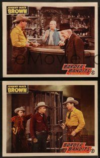 4f592 BORDER BANDITS 5 LCs '46 cowboy Johnny Mack Brown, Raymond Hatton & Rosa del Rosario!