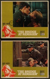 4f081 BRIDGE AT REMAGEN 8 LCs '69 George Segal, Robert Vaughn, Ben Gazzara, cool WWII action images