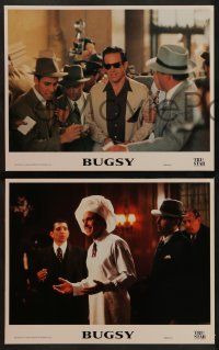 4f594 BUGSY 5 LCs '91 Warren Beatty, gorgeous Annette Bening, Harvey Keitel, Joe Mantegna!