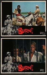 4f086 BURN 8 LCs '70 Marlon Brando profiteers from war, directed by Gillo Pontecorvo!