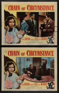 4f529 CHAIN OF CIRCUMSTANCE 6 LCs '51 Richard Grayson, Margaret Field, unfit mother!